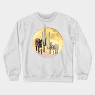 Donkey, design, wild burros, wildlife Crewneck Sweatshirt